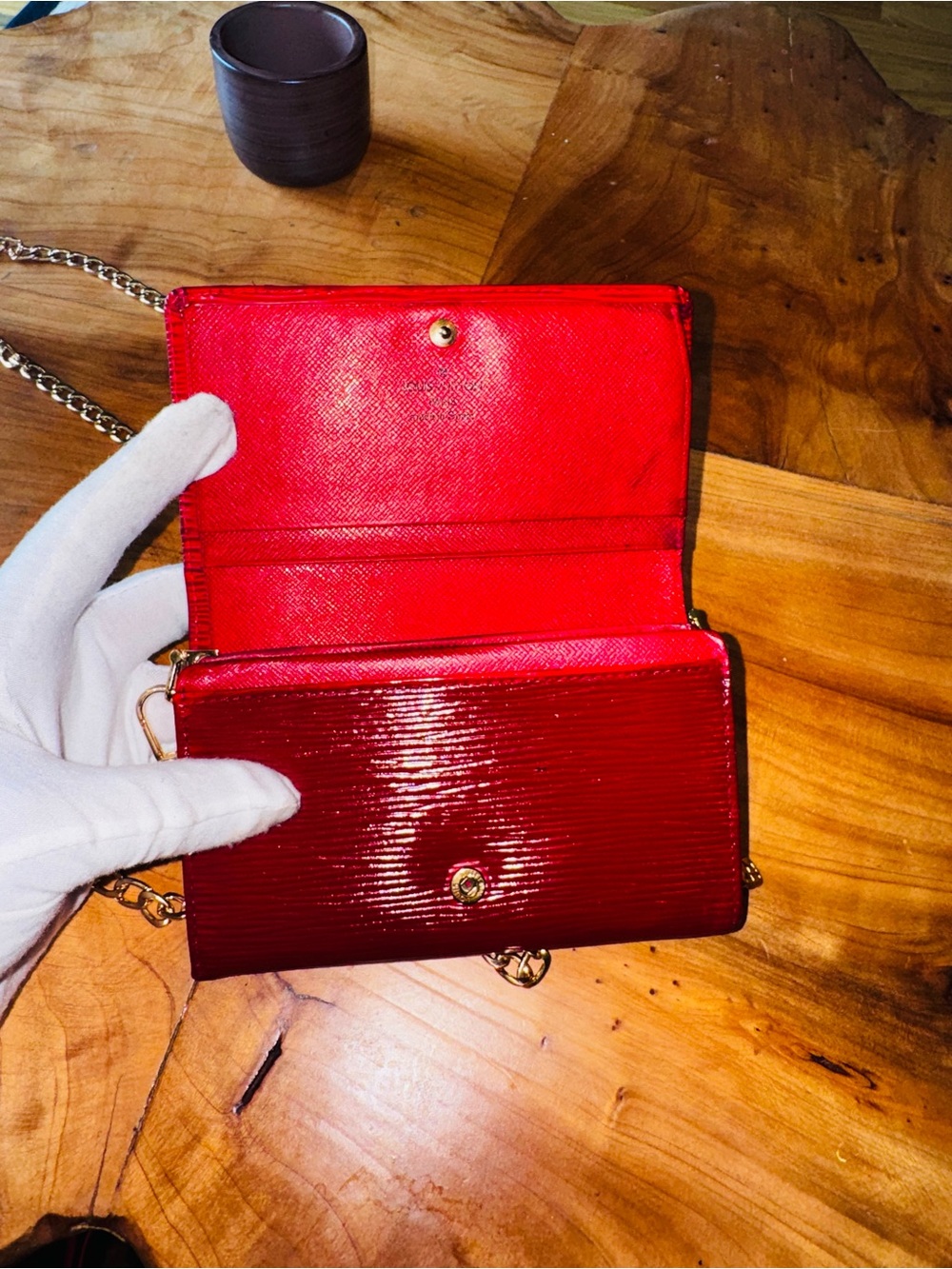 Louis Vuitton Epi Porte Monnaie Billets Tresor Leather Bifold Wallet reinvented - Picture 7 of 17